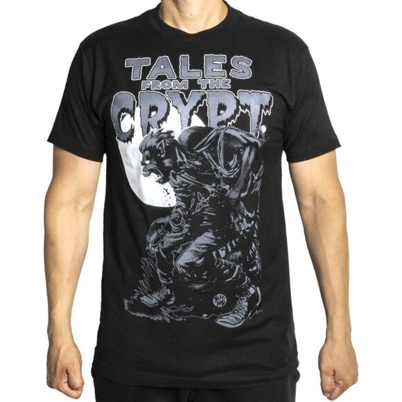 Tales From the Crypt "Werewolf Moon" GLOW IN DARK Graphic Tee S-M-L-XL-2XL-3XL - Picture 1 of 4
